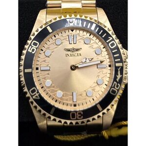 NEW Invicta Pro Diver Men's‎ Watch - 43mm, Gold (49700) #0377